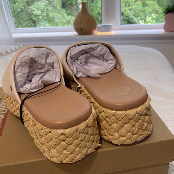 Sam & Libby Rattan Platform Sandals - Picture 3 of 6